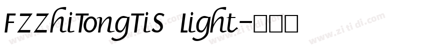 FZZhiTongTiS Light字体转换